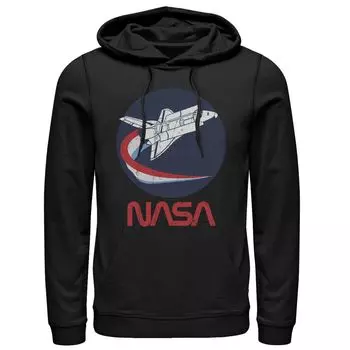 Мужская трехцветная толстовка с принтом «галочка» в виде круга «NASA Shuttle» Licensed Character