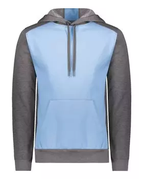 Мужская трехсезонная флисовая толстовка с капюшоном Eco Revive Triblend Augusta Sportswear, цвет columbia blue/ carbon heather