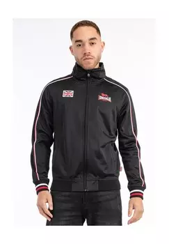 Мужская тренировочная куртка стандартного кроя SKELLBERRY LONSDALE, цвет Black/red/white