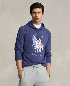 Мужская трикотажная футболка с капюшоном Big Pony Polo Ralph Lauren