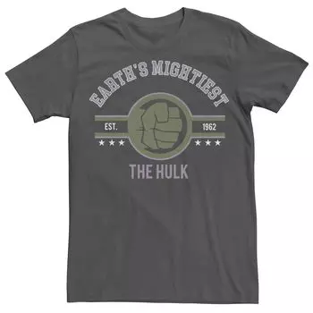 Мужская трикотажная футболка с логотипом Marvel Mighty Hulk Licensed Character
