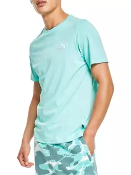 Мужская трикотажная футболка с логотипом Puma, белый