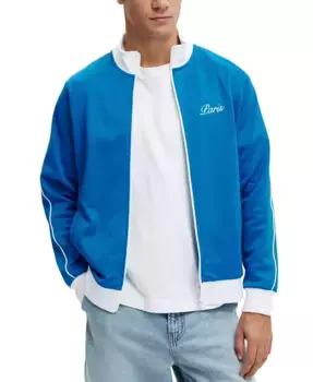 Мужская трикотажная куртка Track Jacket COTTON ON, синий