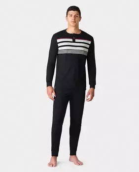 Мужская трикотажная пижама с длинными рукавами Giulio, серый