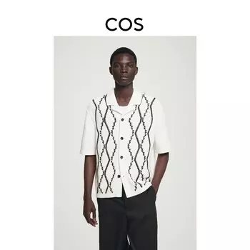 Мужская трикотажная рубашка Cos, белый