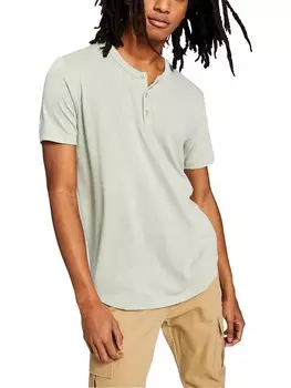 Мужская трикотажная рубашка на пуговицах с короткими рукавами And Now This, цвет Desert Sage