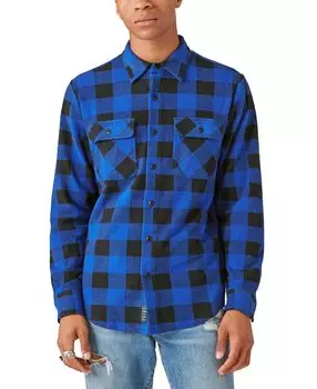 Мужская трикотажная рубашка в клетку buffalo с длинными рукавами Lucky Brand, мульти