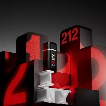 Мужская туалетная вода 212 Vip Black Men I Love NY EDP Edicin Limitada Carolina Herrera, EDP 100 ML