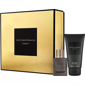 Мужская туалетная вода Cristiano Ronaldo Legacy Eau De Toilette Spray and Shower Gel Gold Set 30ml/150ml
