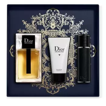 Мужская туалетная вода Dior Homme Cofre EDT Dior, EDT 100 ml + Gel 50 ml + Mini