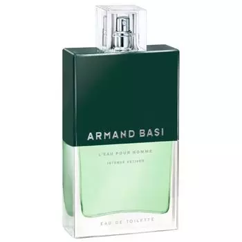 Мужская туалетная вода L'Eau Pour Homme Intense Vetiver EDT Armand Basi, 125 ml