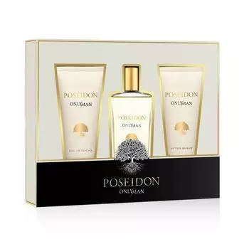 Мужская туалетная вода Poseidon Only Man Eau de Toilette set para hombre Instituto Espaol, EDT 100 ml + Aftershave 100 ml + Gel 100 ml
