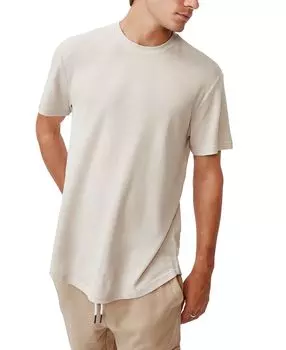 Мужская удлиненная вафельная футболка scoop COTTON ON, мульти