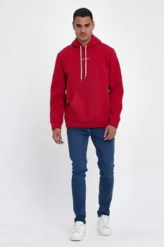 Мужская удобная толстовка из 3-ниточного флиса с капюшоном и принтом Central Brooklyn spr24sw13 Sperlife, красный