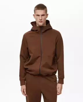 Мужская удобная толстовка с капюшоном Comfort Stretch MANGO, оранжевый