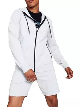 Мужская удобная толстовка с капюшоном на молнии стандартного кроя And Now This, цвет Steel Grey