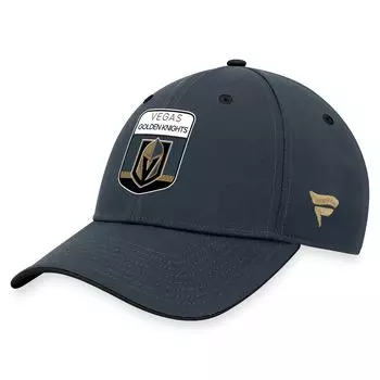 Мужская угольная кепка Fanatics с логотипом Vegas Golden Knights для драфта НХЛ 2023 года