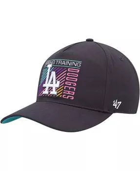 Мужская угольная кепка Los Angeles Dodgers 2023 Spring Training Reflex Hitch Snapback Hat '47 Brand