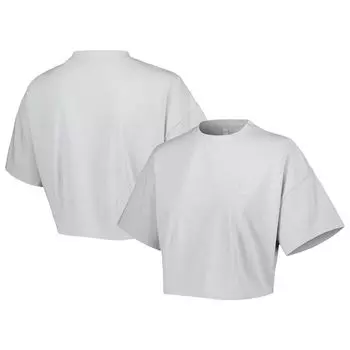 Мужская укороченная футболка в тон Lusso Grey Boston Celtics Nola Faded в тон