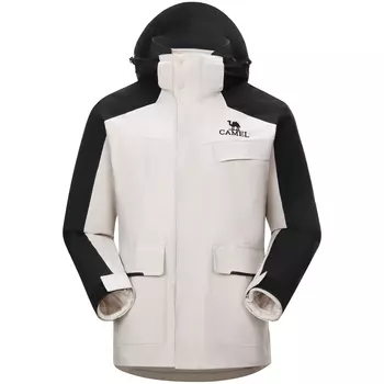 Мужская уличная куртка Camel, Фантомный черный/темно-оливковый