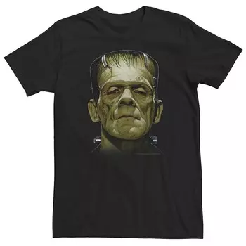 Мужская универсальная футболка Monsters Frankenstein с большим лицом Licensed Character, черный