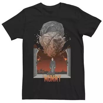 Мужская универсальная футболка Monsters The Mummy с детальным портретным рисунком Licensed Character
