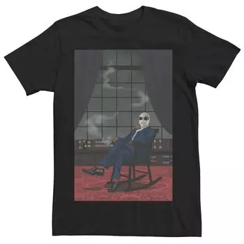 Мужская универсальная футболка с графическим рисунком Monsters Invisible Man Chair Portrait Licensed Character