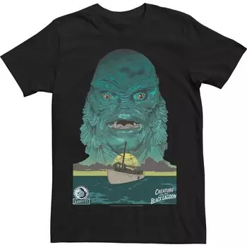 Мужская универсальная футболка с наполнением Monsters Creature From The Black Lagoon Licensed Character