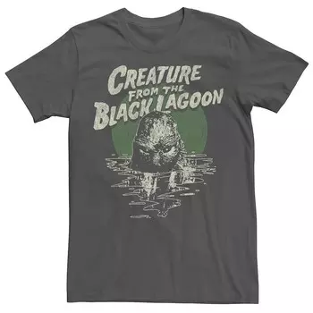 Мужская универсальная футболка с плакатом и графическим изображением Monsters Creature From The Black Lagoon Licensed Character, цвет Charcoal