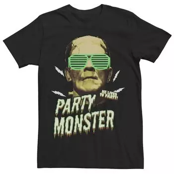 Мужская универсальная футболка с рисунком Monsters Frankenstein Party Monster Relives Licensed Character