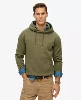 Мужская универсальная спортивная толстовка с капюшоном Superdry, темно-зеленый