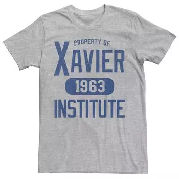 Мужская университетская футболка с рисунком Marvel X-Men Xavier Institute Licensed Character