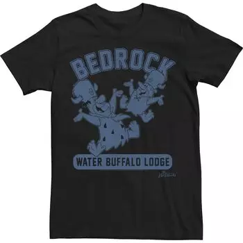 Мужская университетская футболка The Flintstones Bedrock Water Buffalo Lodge Licensed Character