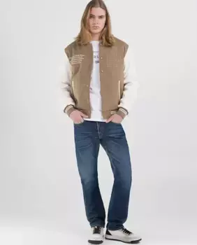 Мужская университетская куртка Replay, цвет Camel