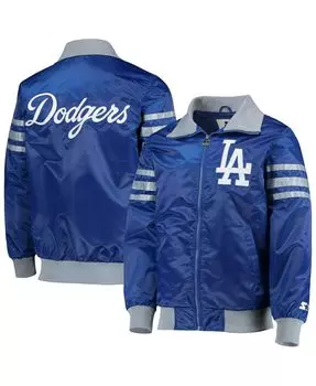 Мужская университетская куртка royal los angeles dodgers the captain ii с молнией во всю длину Starter