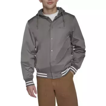 Мужская университетская куртка с капюшоном Champion, цвет pewter