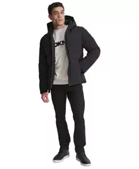 Мужская утепленная куртка Mixed-Media DKNY, черный