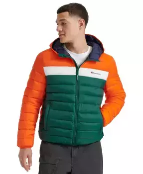 Мужская утепленная куртка с капюшоном Performance Quilted Hooded Jacket Champion, оранжевый