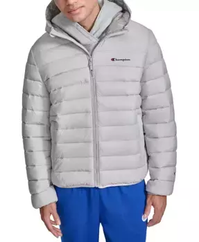 Мужская утепленная куртка с капюшоном Performance Quilted Hooded Jacket Champion, синий