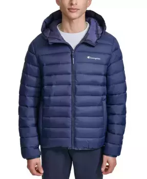 Мужская утепленная куртка с капюшоном Performance Quilted Hooded Jacket Champion, синий
