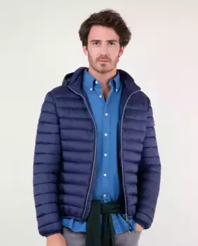 Мужская утепленная куртка с застежкой-молнией El Ganso, тёмно-синий