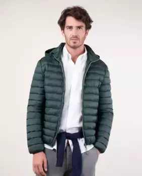 Мужская утепленная куртка с застежкой-молнией El Ganso, зеленый