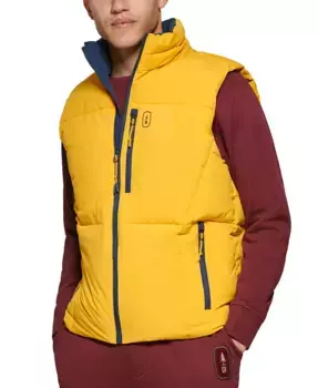 Мужская утепленная стеганая жилетка Glacier на молнии для походов BASS OUTDOOR, зеленый