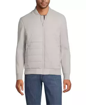 Мужская утепленная толстовка-куртка Lands' End, черный