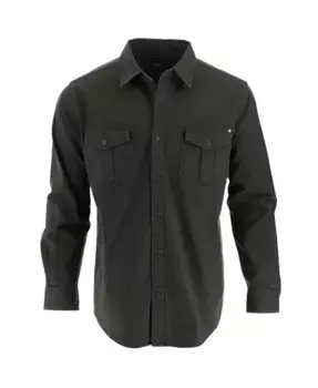 Мужская утепленная универсальная рубашка на пуговицах с длинными рукавами и эластичной тканью Overshirt Thorogood, зеленый