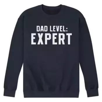 Мужская уютная флисовая толстовка Dad level expert Licensed Character, синий