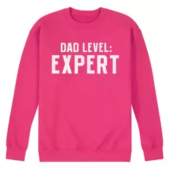 Мужская уютная флисовая толстовка Dad level expert Licensed Character, пурпурный