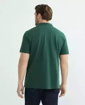 Мужская узкая рубашка-поло с короткими рукавами, большие размеры Levi's, темно-зеленый