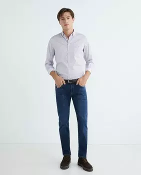 Мужская узкая рубашка с цветочным принтом Florentino, фуксия