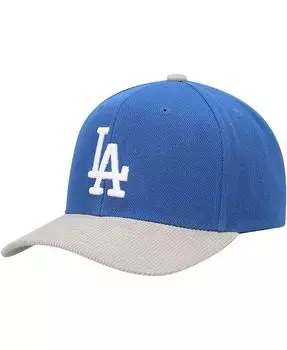 Мужская вельветовая кепка Royal Los Angeles Dodgers Snapback Snapback Mitchell & Ness, синий